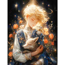 Load image into Gallery viewer, Diamond Painting - Full Round - The Little Prince and the Rose Fox (50*60CM)
