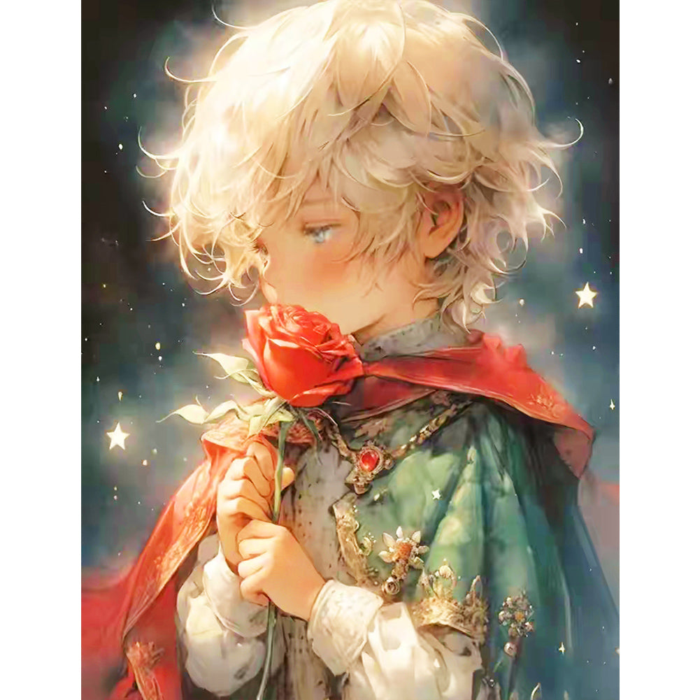 Diamond Painting - Full Round - The little prince and the rose (50*60CM)