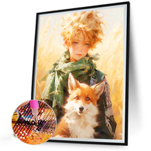 Load image into Gallery viewer, Diamond Painting - Full Round - The little prince and the fox straw field (50*60CM)
