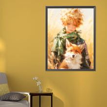 Load image into Gallery viewer, Diamond Painting - Full Round - The little prince and the fox straw field (50*60CM)
