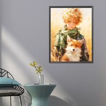 Load image into Gallery viewer, Diamond Painting - Full Round - The little prince and the fox straw field (50*60CM)
