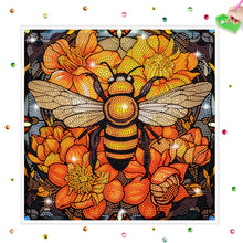 Load image into Gallery viewer, Diamond Painting Sticker Stained Glass Bee Diamonds Mosaic Stickers for Kid Gift
