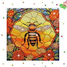 Load image into Gallery viewer, Diamond Painting Sticker Stained Glass Bee Diamonds Mosaic Stickers for Kid Gift
