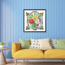 Load image into Gallery viewer, Diamond Painting - Partial Special Shaped - glass window grilles (30*30CM)
