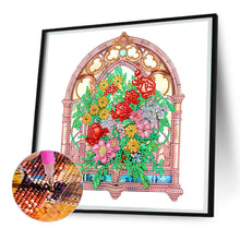 Load image into Gallery viewer, Diamond Painting - Partial Special Shaped - glass window grilles (30*30CM)
