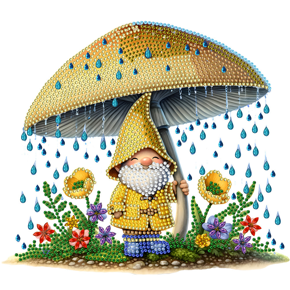 Diamond Painting - Partial Special Shaped - Garden Gnome (30*30CM)
