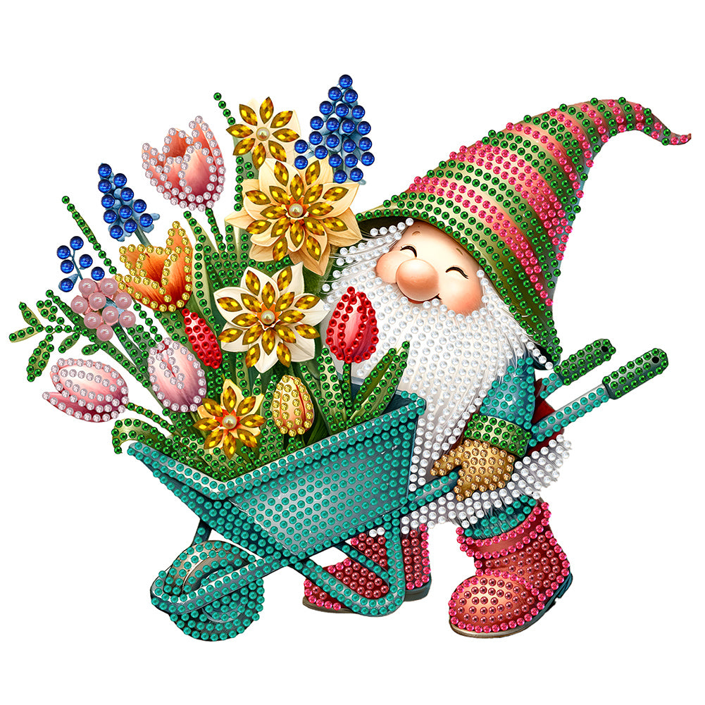 Diamond Painting - Partial Special Shaped - Garden Gnome (30*30CM)