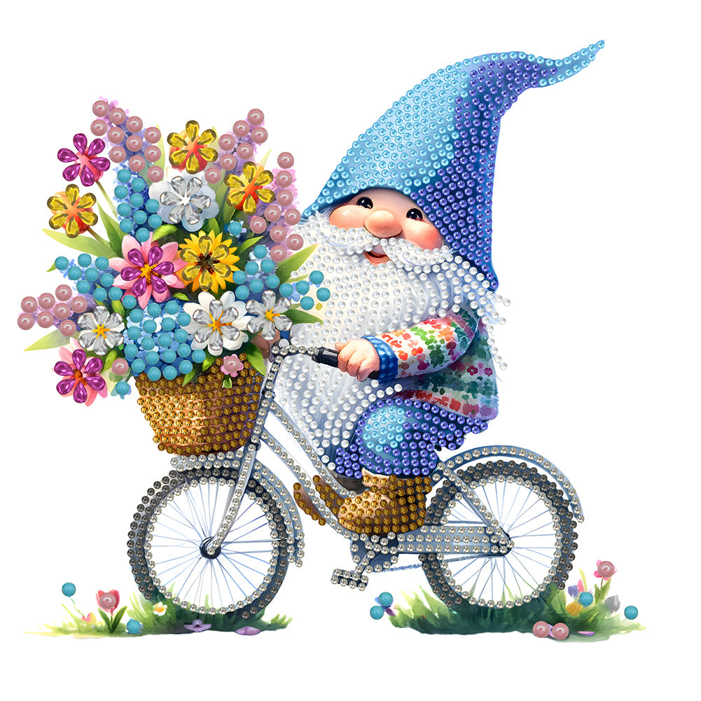 Diamond Painting - Partial Special Shaped - Garden Gnome (30*30CM)