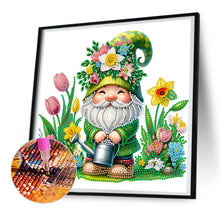 Load image into Gallery viewer, Diamond Painting - Partial Special Shaped - Garden Gnome (30*30CM)
