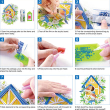Load image into Gallery viewer, Wood DIY Diamond Painting Jewelry Organizer Box Kit for Adults Kids(Flower Bird)
