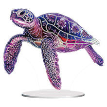 Load image into Gallery viewer, 5D Diamond Painting Desktop Ornament for Home Office Desktop Decor (Sea Turtle)

