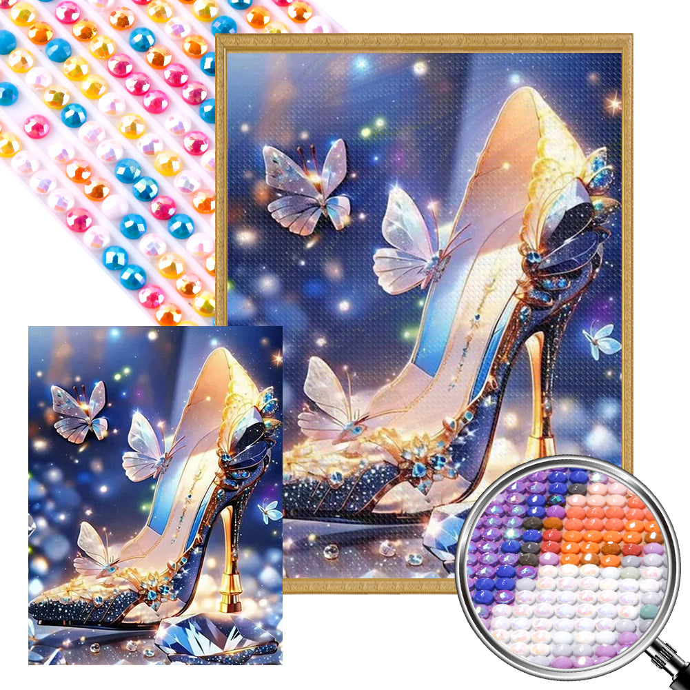 AB Diamond Painting - Full Round - fantasy high heels (30*40CM)