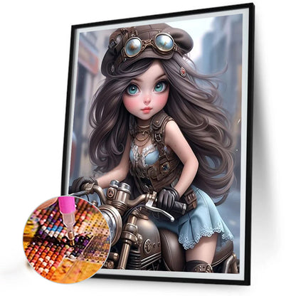 Diamond Painting - Full Round - sweet cool girl (40*50CM)