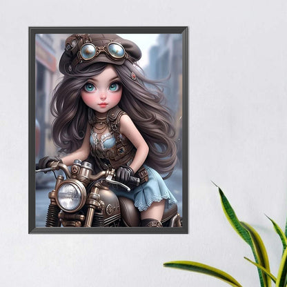 Diamond Painting - Full Round - sweet cool girl (40*50CM)