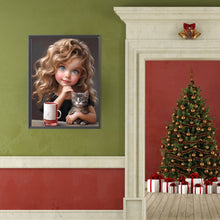 Load image into Gallery viewer, Diamond Painting - Full Round - sweet cool girl (40*50CM)
