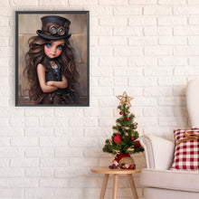 Load image into Gallery viewer, Diamond Painting - Full Round - sweet cool girl (30*40CM)

