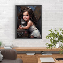 Load image into Gallery viewer, Diamond Painting - Full Round - sweet cool girl (30*40CM)
