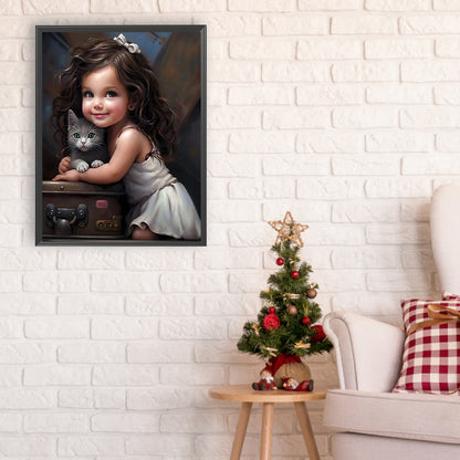 Diamond Painting - Full Round - sweet cool girl (30*40CM)