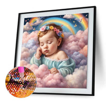 Load image into Gallery viewer, Diamond Painting - Full Round - sleeping angel child (30*30CM)
