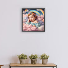 Load image into Gallery viewer, Diamond Painting - Full Round - sleeping angel child (30*30CM)
