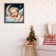 Load image into Gallery viewer, Diamond Painting - Full Round - sleeping angel child (30*30CM)
