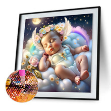 Load image into Gallery viewer, Diamond Painting - Full Round - sleeping angel child (30*30CM)
