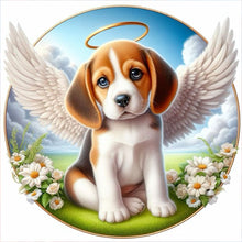Load image into Gallery viewer, Diamond Painting - Full Round - angel puppy (40*40CM)
