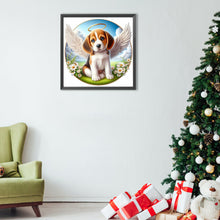 Load image into Gallery viewer, Diamond Painting - Full Round - angel puppy (40*40CM)
