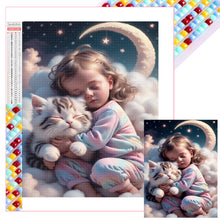Load image into Gallery viewer, Diamond Painting - Full Square - little girl holding animals (30*40CM)
