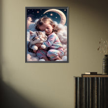 Load image into Gallery viewer, Diamond Painting - Full Square - little girl holding animals (30*40CM)
