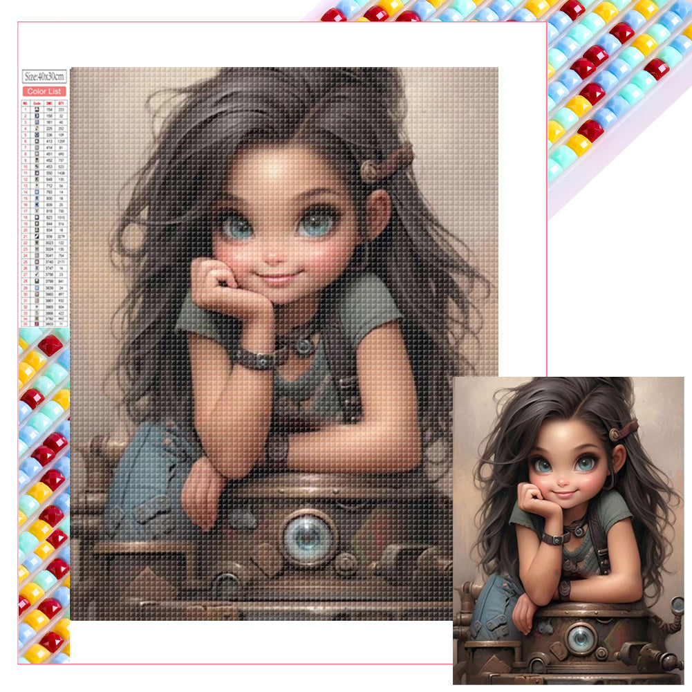 Diamond Painting - Full Square - cool girl (30*40CM)