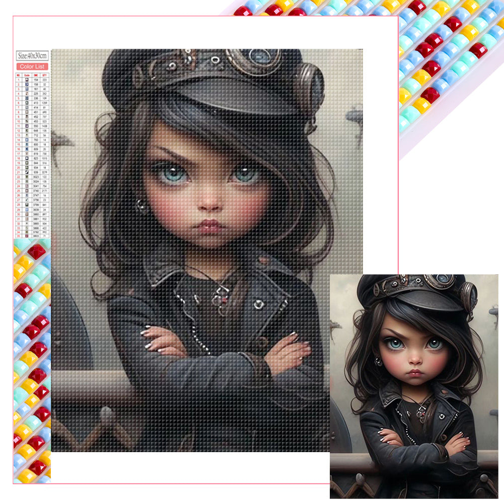 Diamond Painting - Full Square - cool girl (30*40CM)