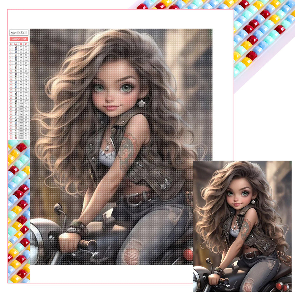 Diamond Painting - Full Square - cool girl (30*40CM)