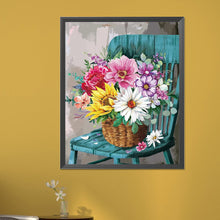 Load image into Gallery viewer, AB Diamond Painting - Full Round - flower basket on chair (40*50CM)
