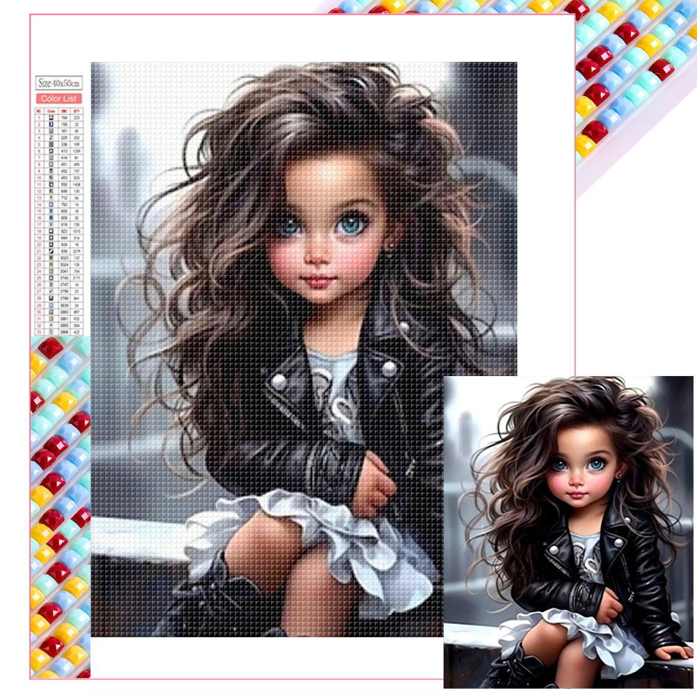 Diamond Painting - Full Square - cool girl (40*50CM)