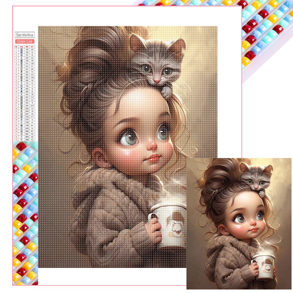 Diamond Painting - Full Square - cool girl (40*50CM)