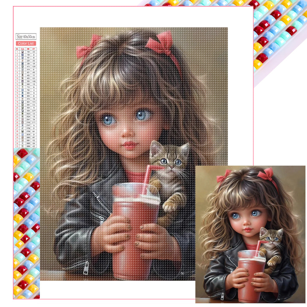 Diamond Painting - Full Square - cool girl (40*50CM)