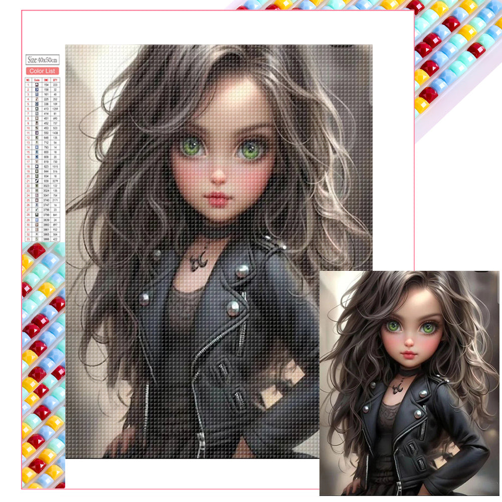 Diamond Painting - Full Square - cool girl (40*50CM)