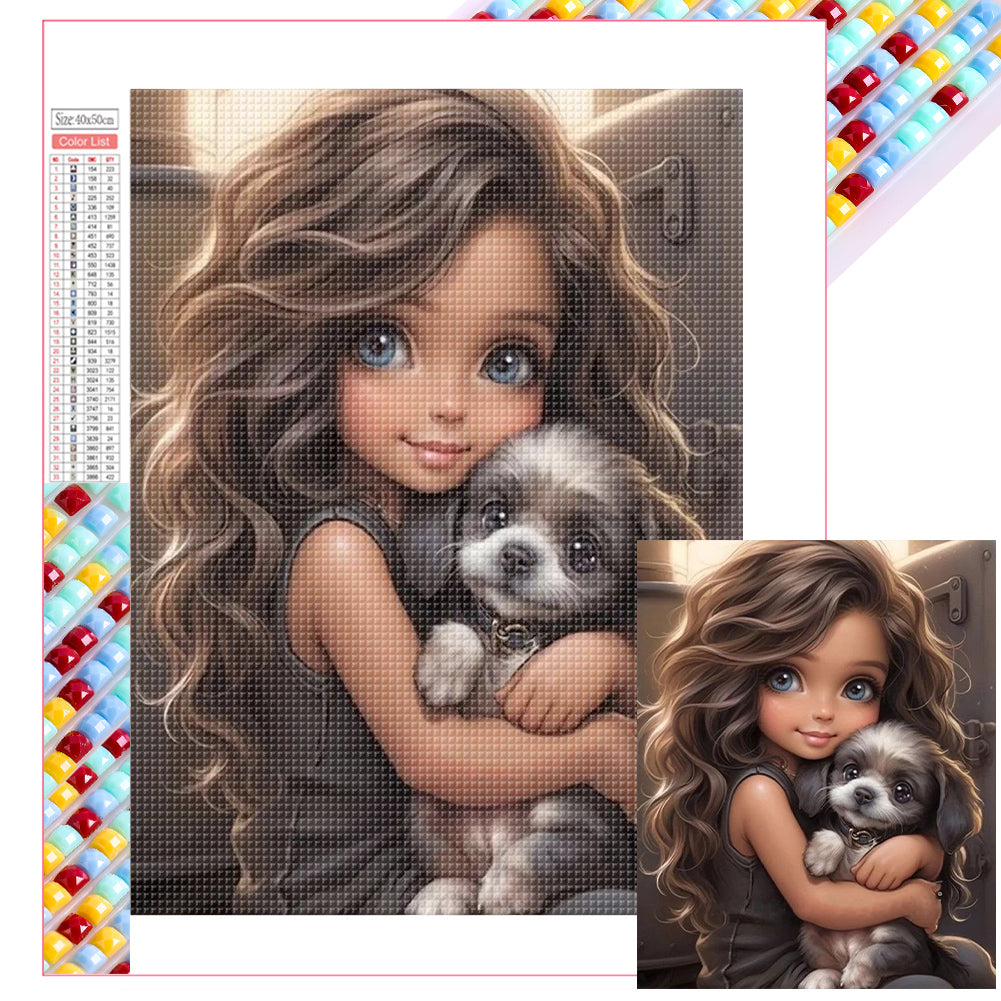 Diamond Painting - Full Square - cool girl (40*50CM)