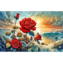 Load image into Gallery viewer, Diamond Painting - Full Round - coast rose (60*40CM)
