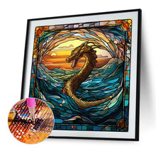 Load image into Gallery viewer, AB Diamond Painting - Full Round - dragon in mural (40*40CM)
