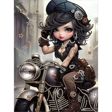 Load image into Gallery viewer, Diamond Painting - Partial Special Shaped - sweet cool girl (30*40CM)

