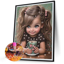 Load image into Gallery viewer, Diamond Painting - Partial Special Shaped - sweet cool girl (30*40CM)
