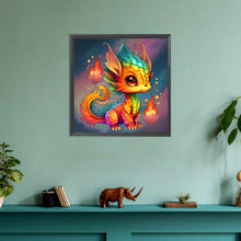 Load image into Gallery viewer, Diamond Painting - Full Round - fire dragon (30*30CM)

