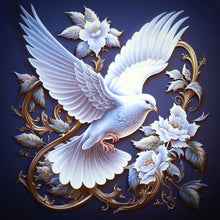 Load image into Gallery viewer, Diamond Painting - Full Round - white dove (30*30CM)
