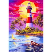 Load image into Gallery viewer, Diamond Painting - Full Round - lighthouse (40*60CM)
