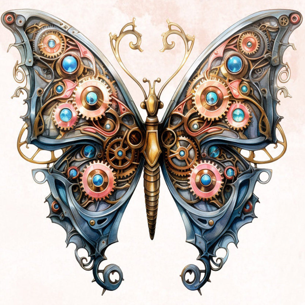 Diamond Painting - Full Round - steampunk butterfly (30*30CM)