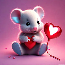 Load image into Gallery viewer, Diamond Painting - Full Square - caring mouse (30*30CM)
