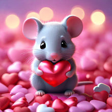 Load image into Gallery viewer, Diamond Painting - Full Square - caring mouse (30*30CM)
