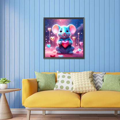 Diamond Painting - Full Square - caring mouse (30*30CM)